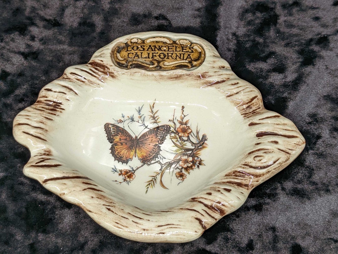 Vintage Ceramic Los Angeles California Souvenir Ashtray/dish Etsy