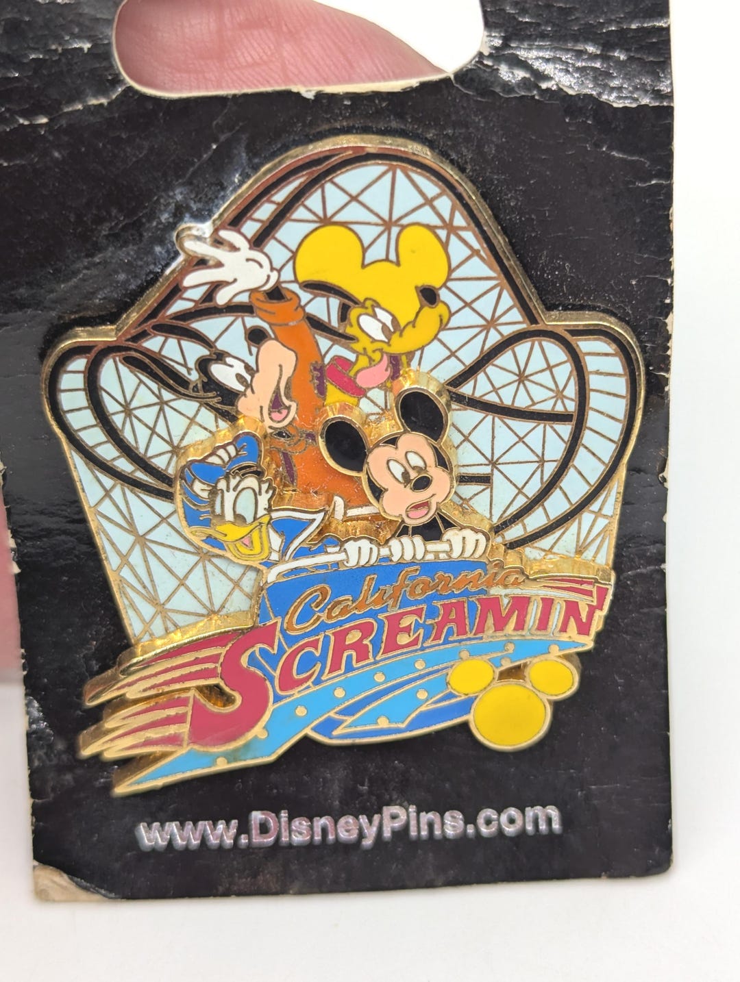 Roller Coaster Ride Pin Vintage Disneyland Collector's Pin for