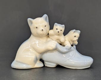 1950s Tabby Cat Figurine: Hand-painted Ceramic, Made in Japan - Etsy