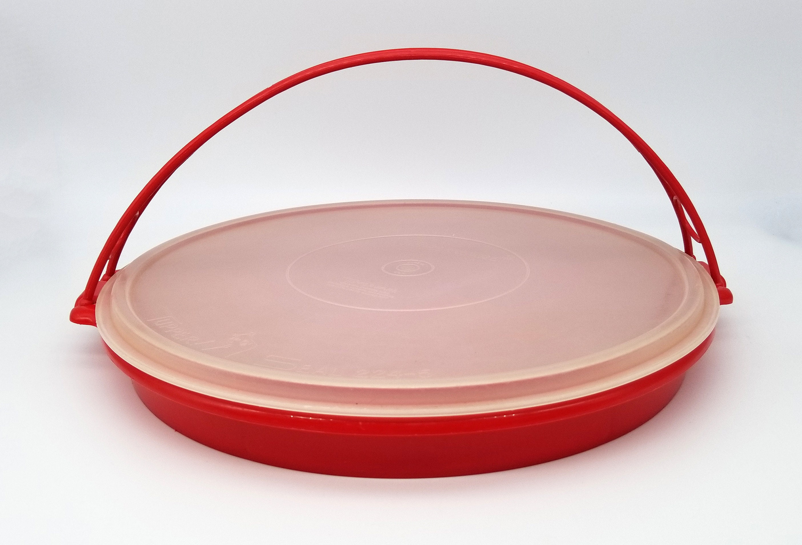 Vintage 1980s Tupperware 4059 Red Divided Tray With Lid and Etsy