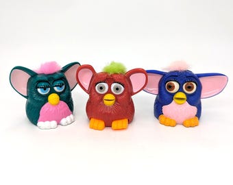 Vintage 1998 Set Of 3 McDonald's Happy Meal FURBY Toys - V4691