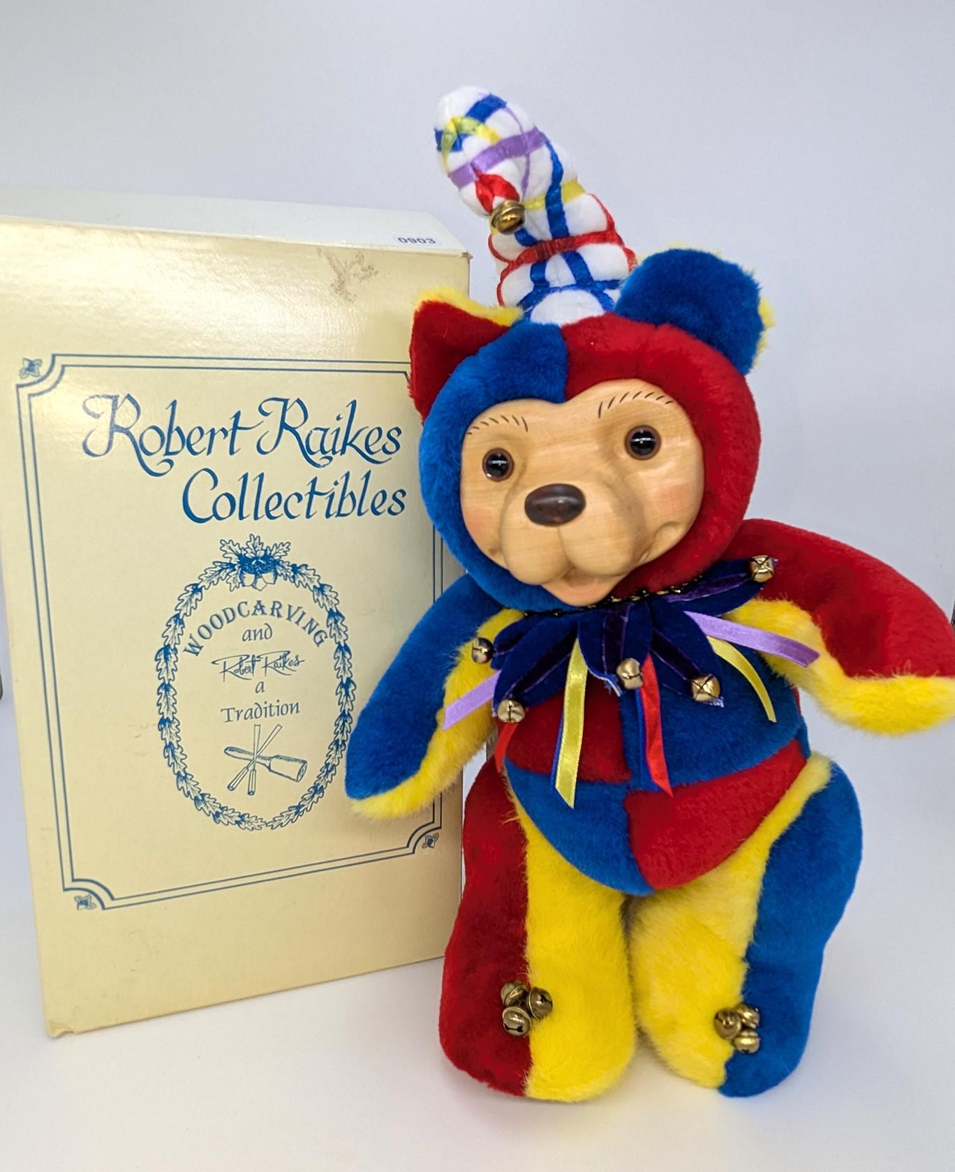 Old Quilt Clown イギリスのアーティストベア 一点物15cm Old Quilt Clown イギリスのアーティストベア 一点物15cm