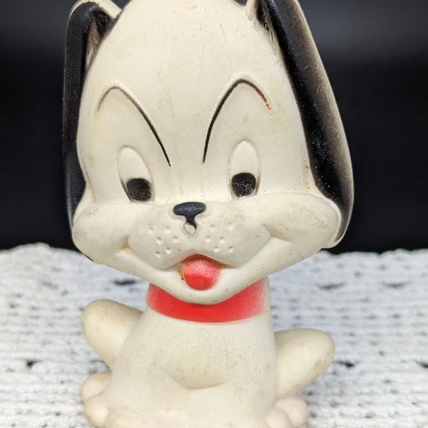 Vintage 1965 Rubber Squeeze Squeaky Toy Dog/Puppy  - V1608