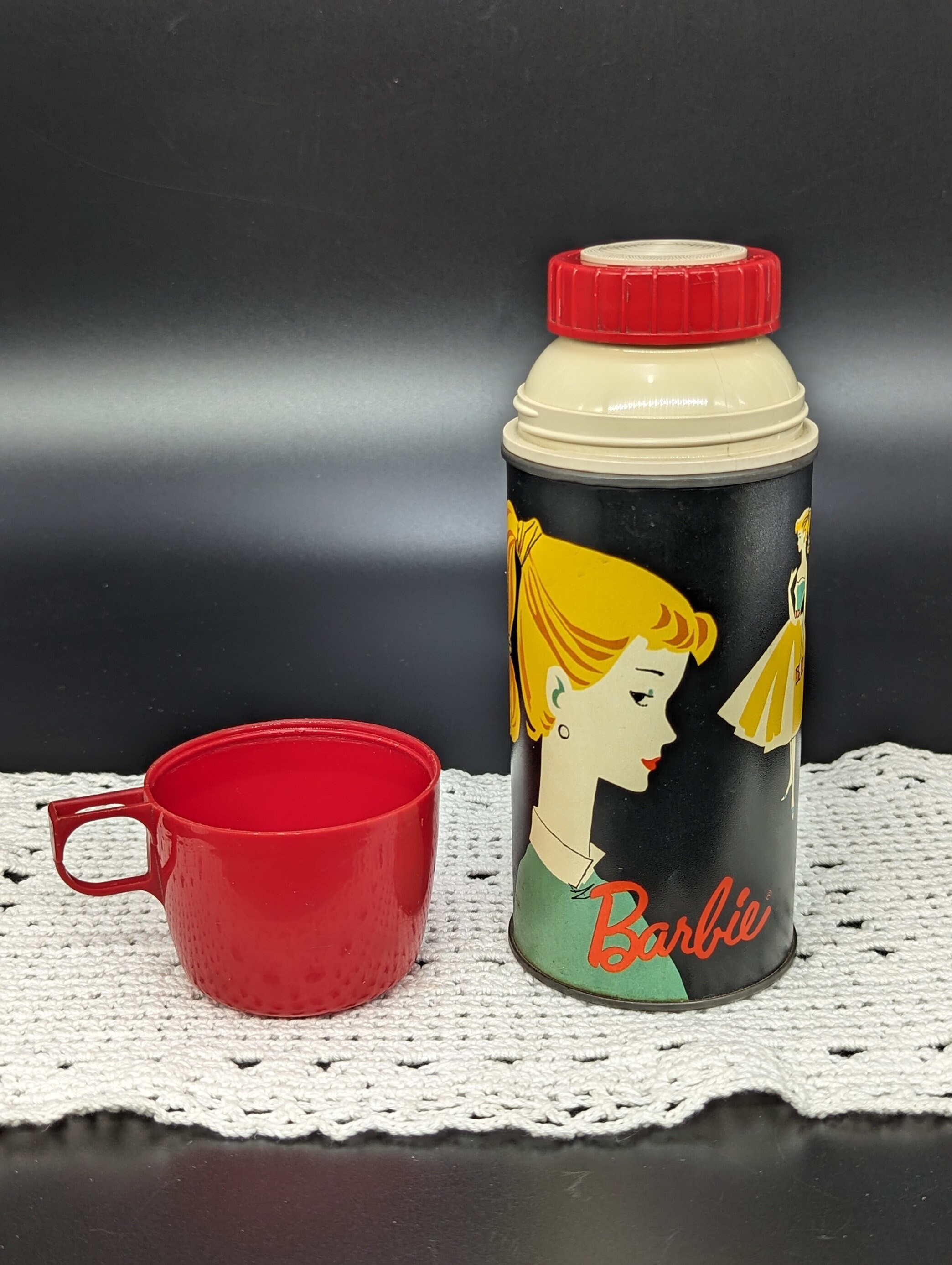 1962 Barbie Thermos, Mattel, Barbie and Midge, Barbie Collectibles