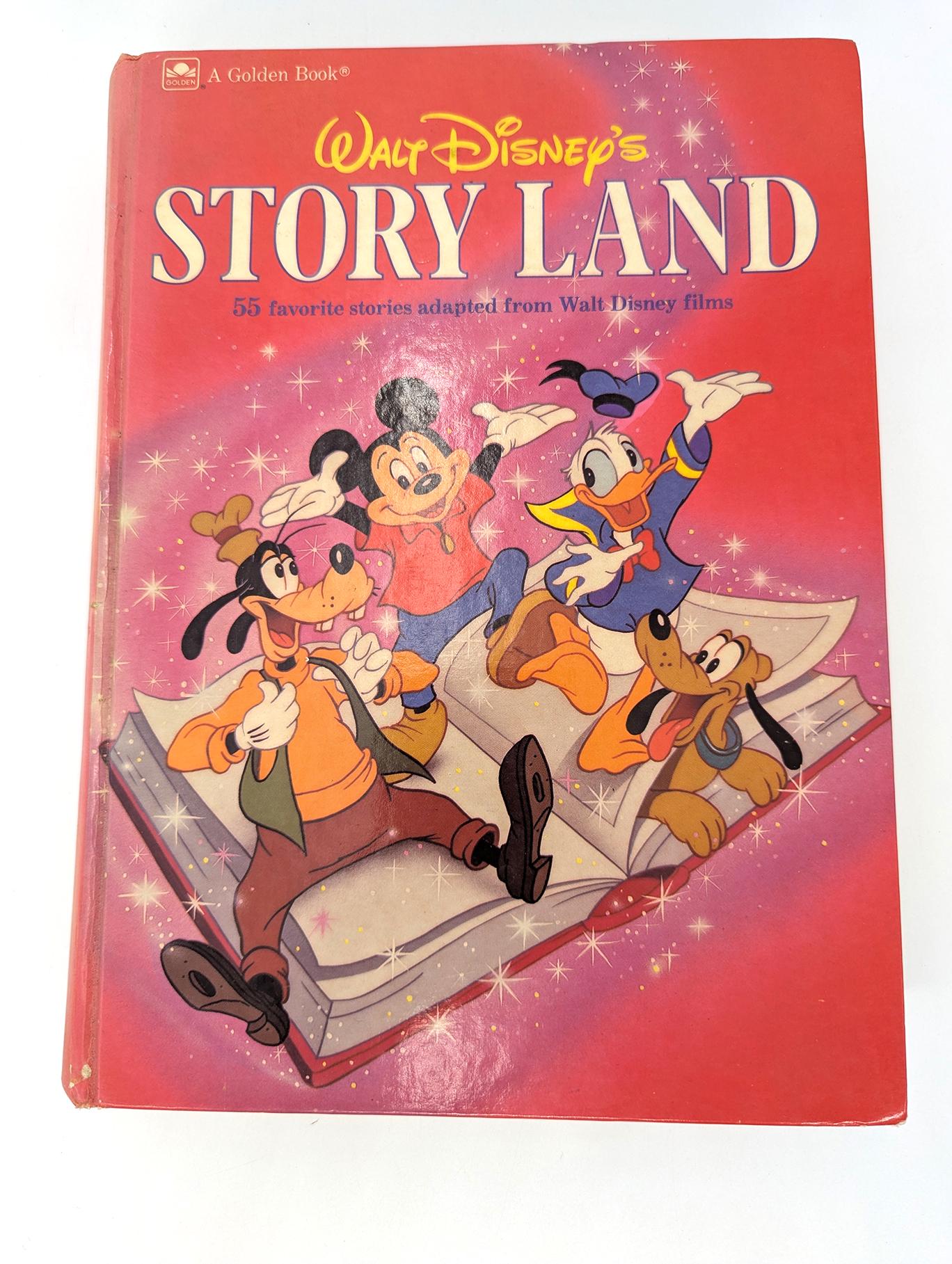 Vintage 1987 Walt Disney's Story Land Hardcover Book of 