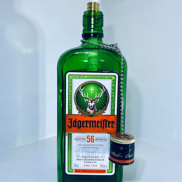Jägermeister tiki torch Jager bottle outdoor table torch light