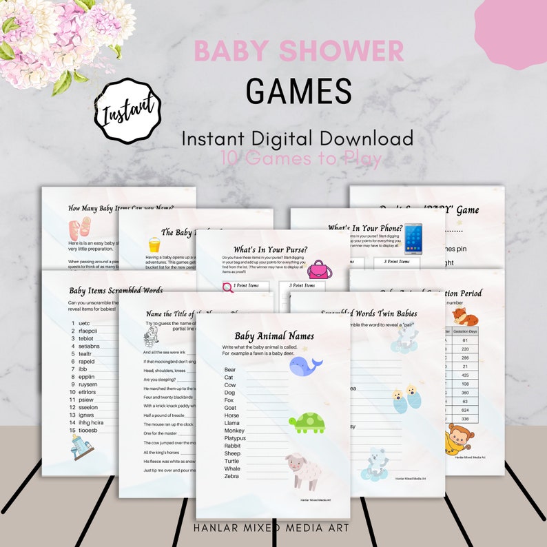 Baby Shower Planner Printable Baby Shower PDF Instant | Etsy