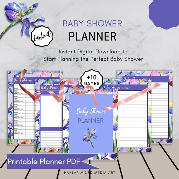 Baby Shower Planner Printable Baby Shower PDF Instant | Etsy