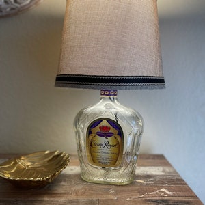 Crown Royal liquor bottle lamp