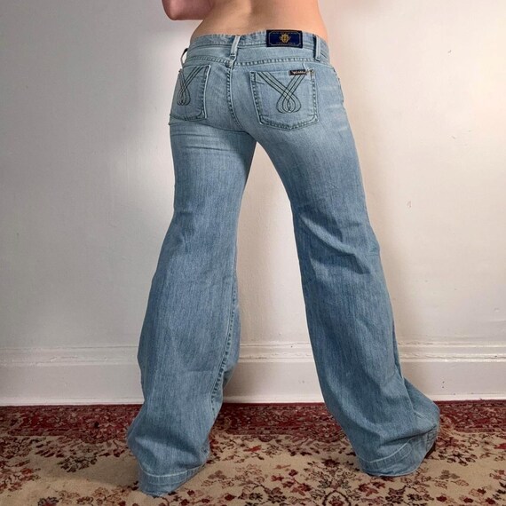 2025 Dames Y2k Low Rise Boyfriend Wide Leg Loose Jeans Met Zakken Vintage Casual Streetwear Light Blue Small 2030096380