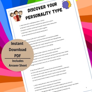 Personality Test, Personality Quiz, Personality Assessment, Psychological Test, Mental Wellness Test, Career Personality Test