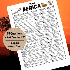 Quiz sull'Africa, Quiz sull'Africa, Giochi sull'Africa, Gioco di storia, Domande di quiz, Gioco di quiz, Giochi di quiz serali, Fatti sull'Africa, Quiz sull'Africa