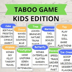 Jeu tabou pour enfants, Tabou, Jeu de société familial, Mots interdits, Jeu tabou, Jeu tabou junior de cartes, Jeux de famille, Jeux de réunion de famille