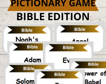 Bible Pictionary Game: Christian Charades, Group Activity (PDF)