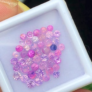 3.4ct Silky Sapphire Vietnam, Set Milky Sapphire, Opalescent Sapphire, Unheat Sapphire Luc Yen