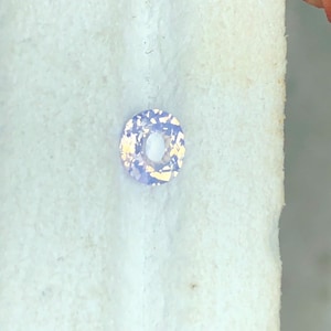 0,33 kt natuurlijke zijdeachtige saffier Vietnam, opalen saffier, kussenvorm, onverwarmde saffier Luc Yen