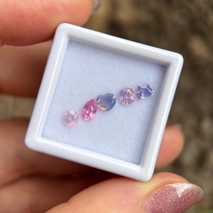 1.32ct Silky Sapphire Vietnam, Set Milky Sapphire, Opalescent Sapphire, Unheat Sapphire Luc Yen