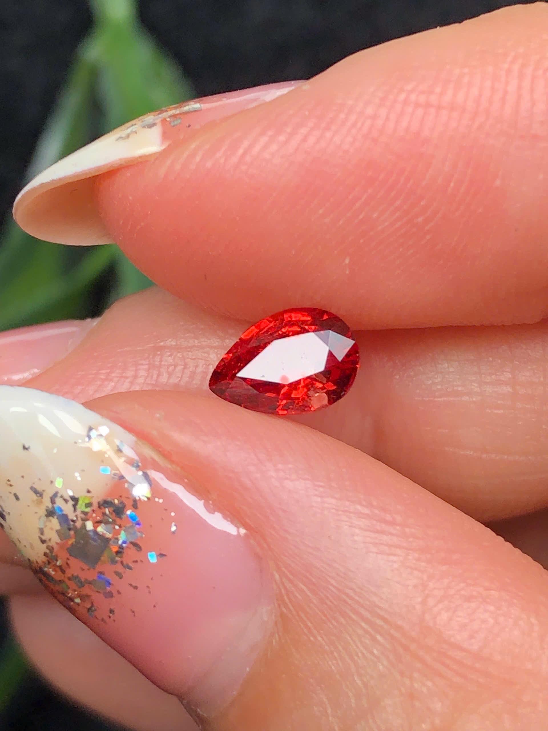 Spinelle Rouge Naturel De Tanzanie, 1,62 Ct, Coupe Coussin, Qualité SI - Neuf Sans Emballage