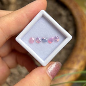 1.65ct Silky Sapphire Vietnam, Set Milky Sapphire, Opalescent Sapphire, Unheat Sapphire Luc Yen