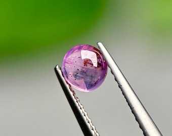 Zafiro cabujón natural de color púrpura rosado de 0,68 ct, procedente de Vietnam, zafiro sin tratamiento térmico Luc Yen.