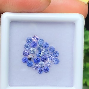 1.4 ct Silky Sapphire Vietnam, Set Milky Sapphire, Opalescent Sapphire, Unheat Sapphire Luc Yen