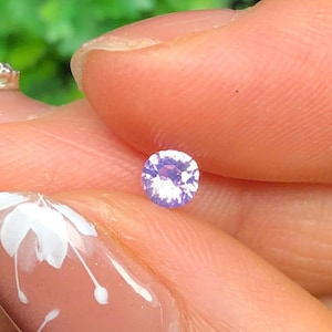 0.24  ct  Natural Silky Sapphire Viet Nam, Opalescent Sapphire,  Unheat Sapphire Luc Yen