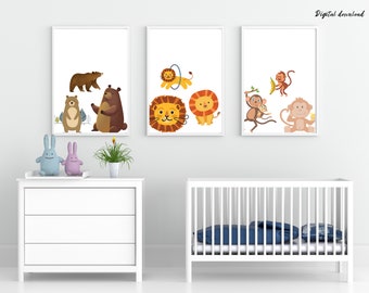 Safari Nursery Print