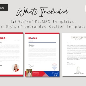 RE/MAX Letterhead Bundle | Real Estate Letterhead Template | for ...