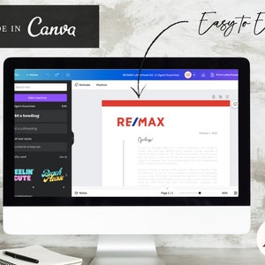 RE/MAX Letterhead Bundle | Real Estate Letterhead Template | for ...