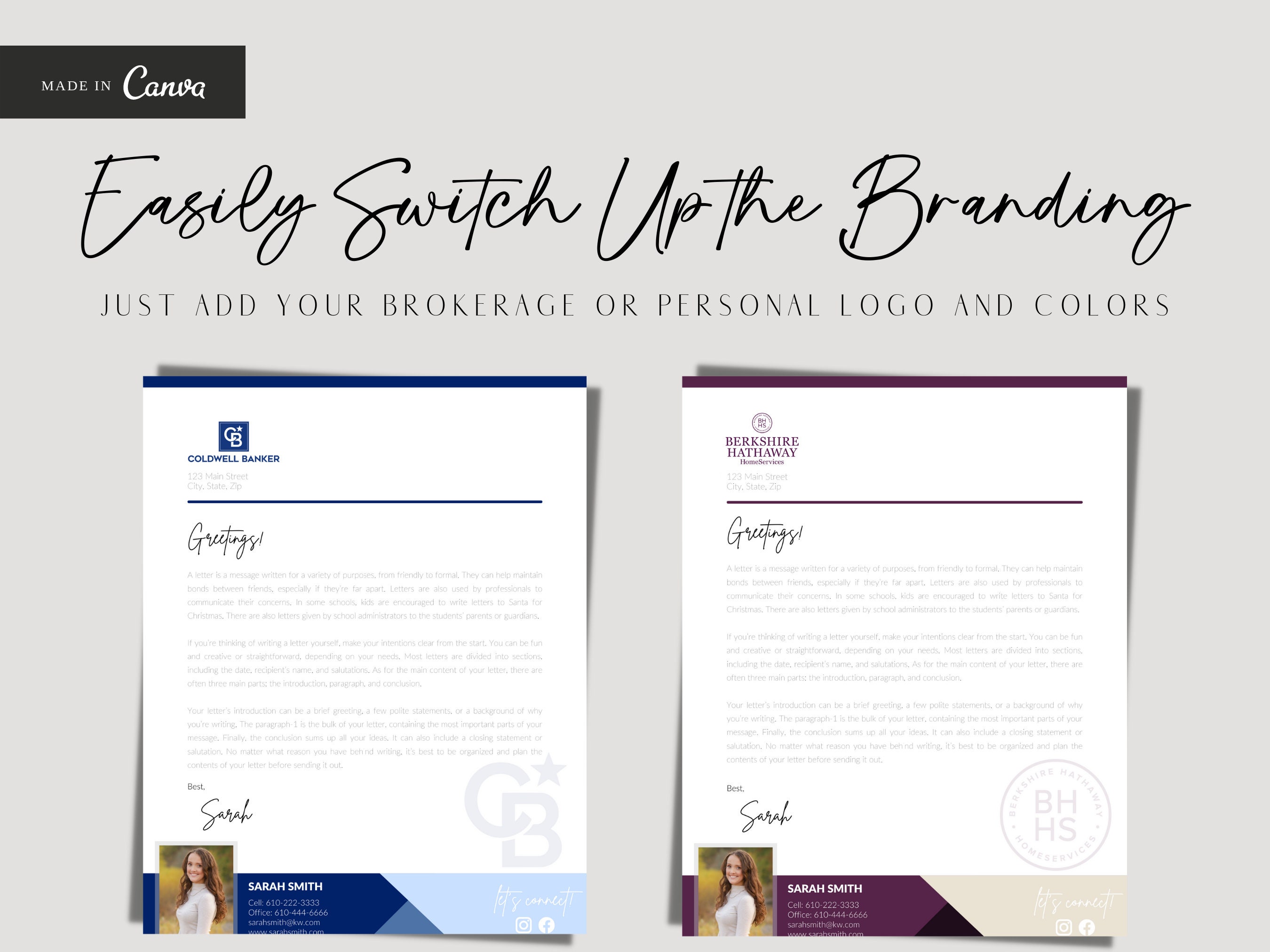 RE/MAX Letterhead Bundle Real Estate Letterhead Template for Realtors ...