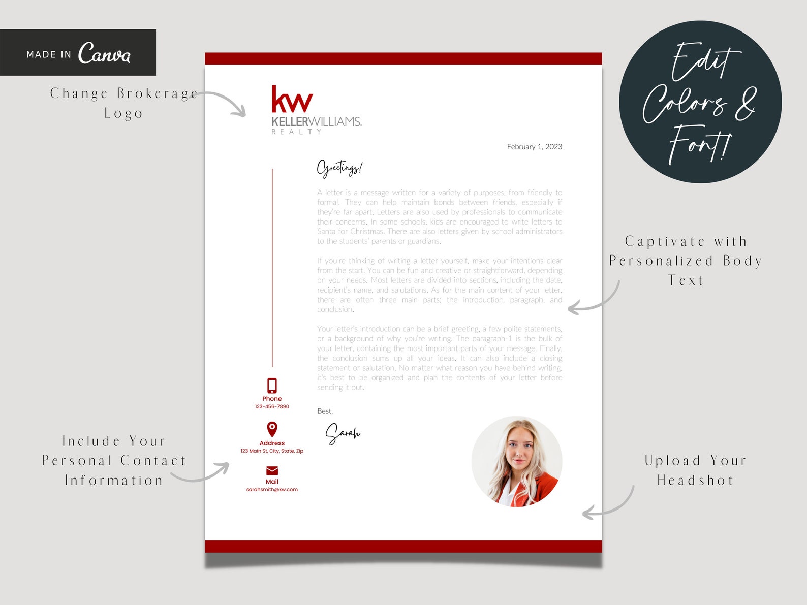 Image 7 for Keller Williams Letterhead Templates