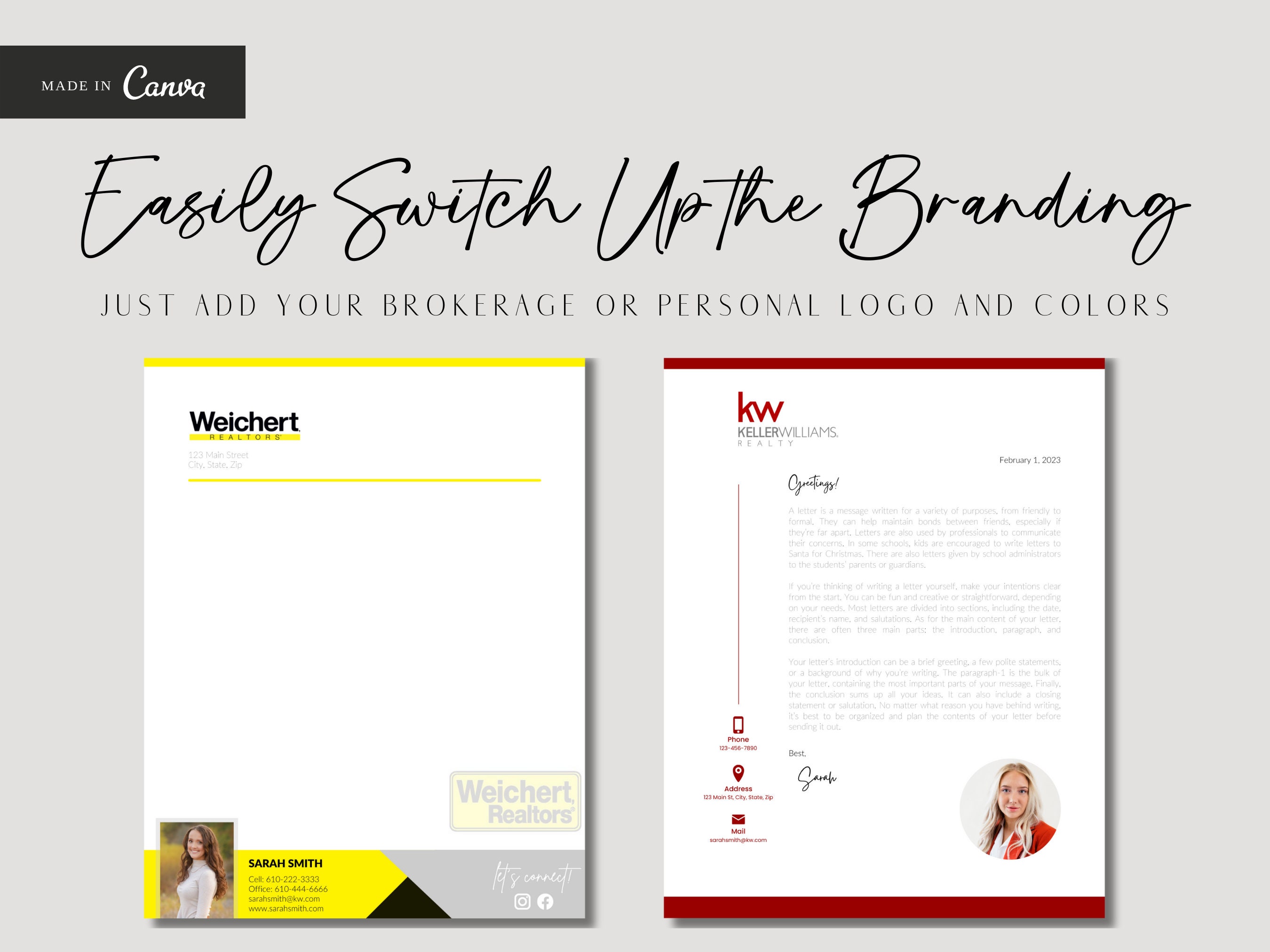 RE/MAX Letterhead | Real Estate Letterhead Template | for Realtors ...