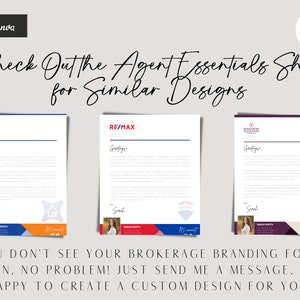 RE/MAX Letterhead Bundle | Real Estate Letterhead Template | for ...