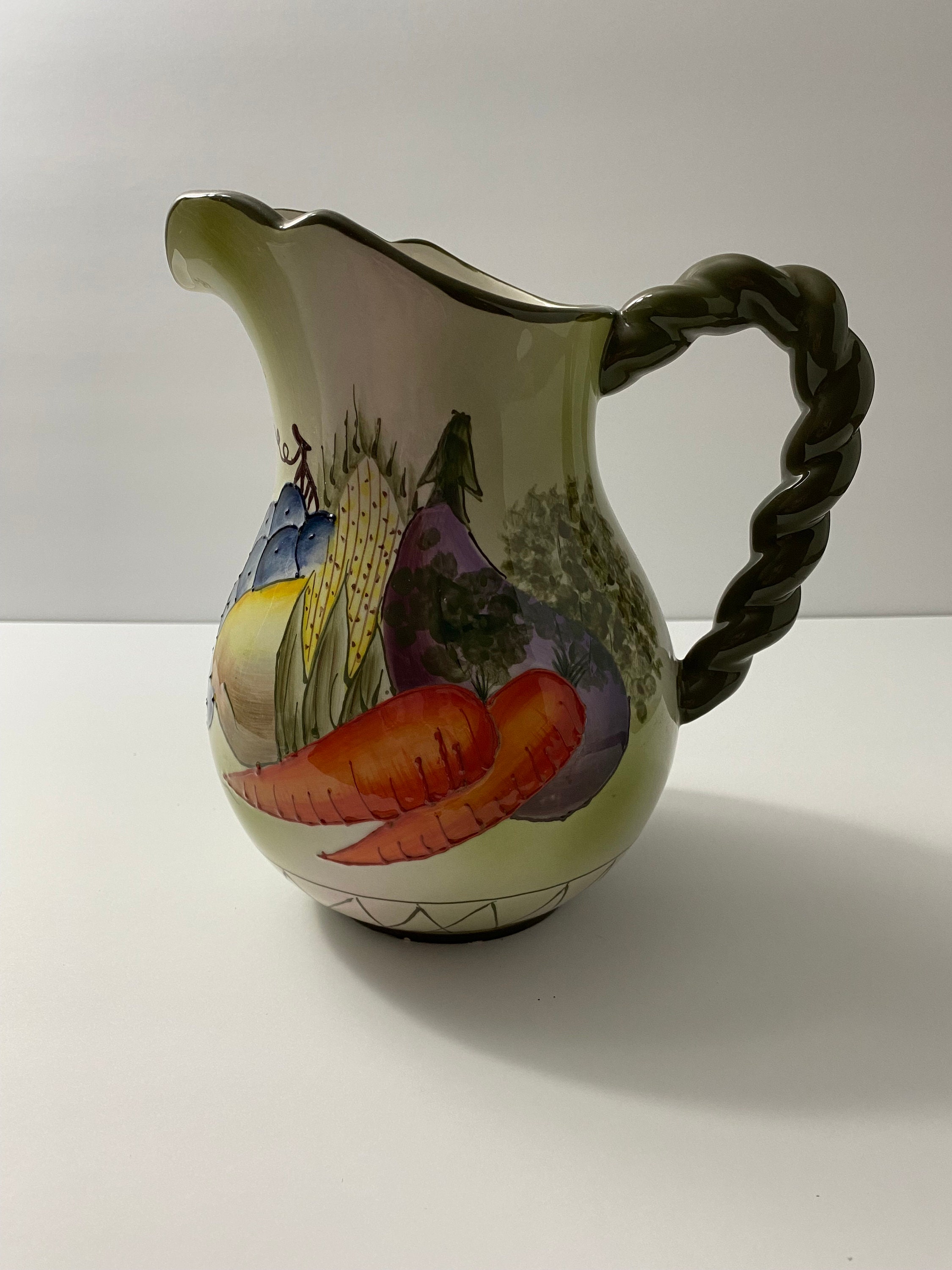 Pacific Rim Ceramic Squash Pitcher - Etsy