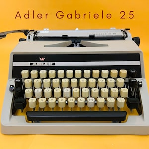 Working Typewriter Adler Gabriele 25 Beige Typewriter with Case Manual Portable Typewriter Big Typewriter Gift for Writer Housewarming Gift