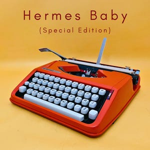 Hermes Orange Typewriter - Etsy