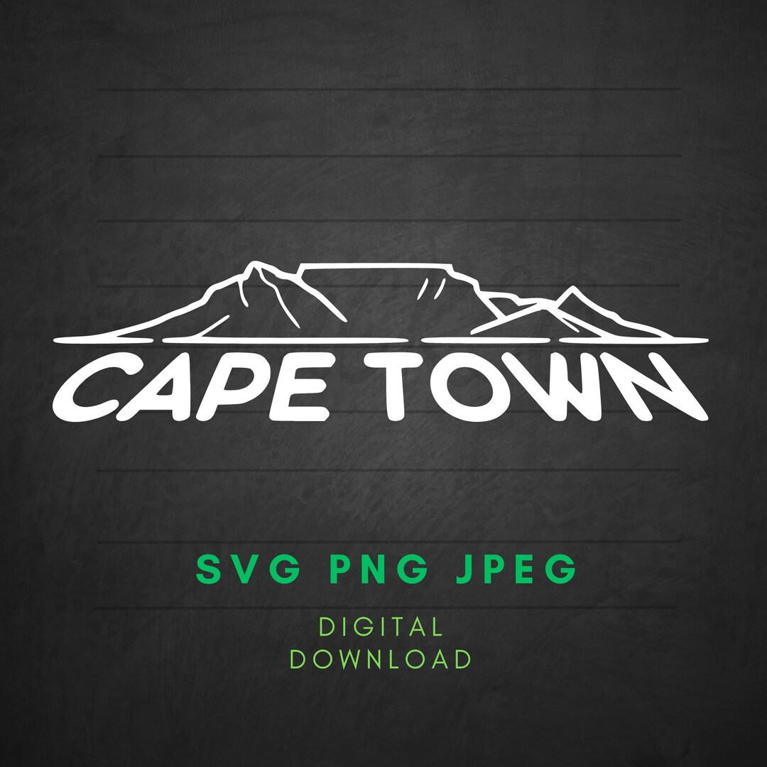CAPE TOWN, Sticker,bumper Sticker, Svg, Png, Cut File, Printable, Wall ...