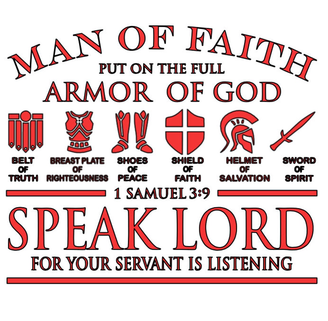 Man of Faith Armor of God Decal Etsy Australia