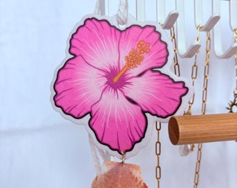 Seashell Car Charm: Coastal Rear View Mirror Accessory