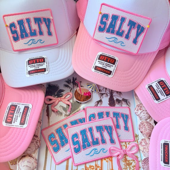 Coastal Trucker Hat, Salty Patch, Beach, Summer cap