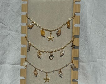 Dainty Seashell Bracelet: Real Shells, Ocean Jewelry