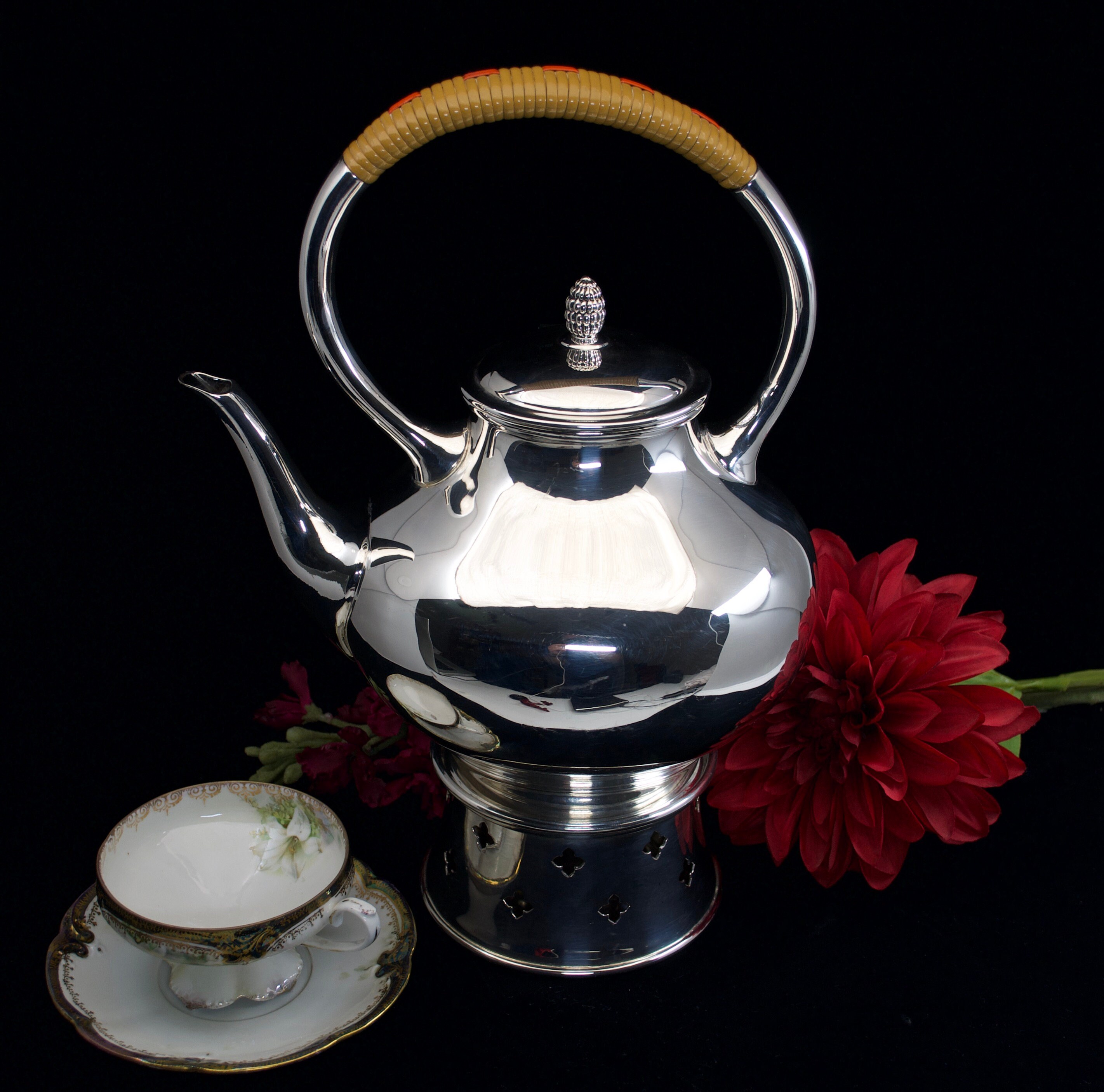 1945 Reed and Barton Silver Plated Tea Kettle With Warmer Etsy