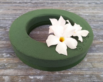 Table decoration ring made of wet floral foam 25 cm, floral foam, floral foam wreath, floral foam, floral foam bowl, floral foam