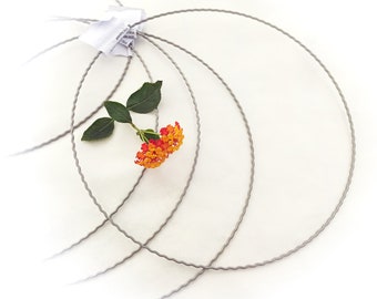 Metal ring, wreath hoop, wire ring, wave ring, metal wire ring for wreaths and DIY decorations