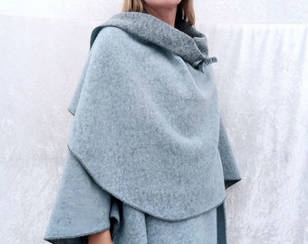 Ameri　REVERSIBLE COLOR PONCHO COAT Ameri Vintage Reversible Boa Poncho Coat Women's #EC CZB | eBay
