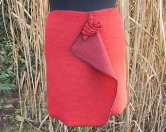 Cacheur, kidney warmer, hip flatterer, hip warmer, hip skirt, wool scarf, decorative scarf, hip scarf, wrap skirt made of fulled wool in many colors