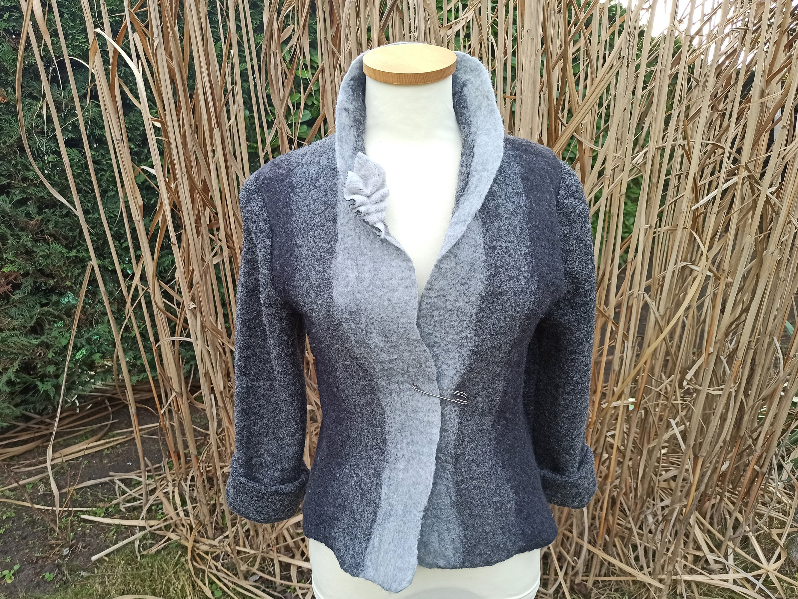 Felt Jacket, Blazer Jacket, Wool Jacket, Merino Jacket - Unique Piece ...