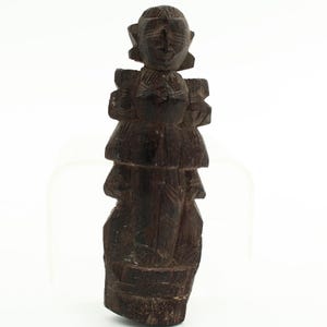 Antique Indian Marapachi Bommai Wooden Carved Doll