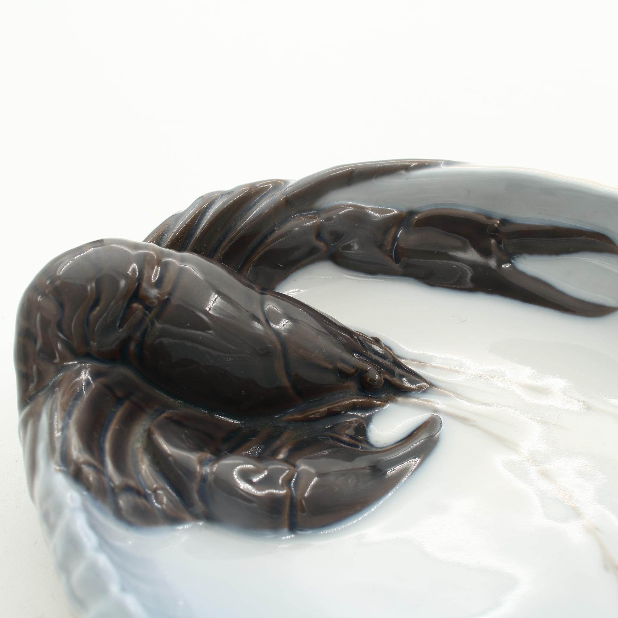 ロイヤルコペンハーゲン「ロブスターボウル」1960年代　ヨルゲン・バルスロフ ロイヤルコペンハーゲン「ロブスターボウル」1960年代 ヨルゲン