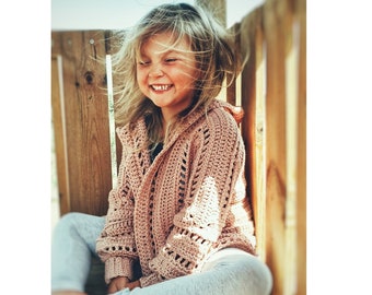 Kids Cadiz Cardigan Crochet Pattern PDF